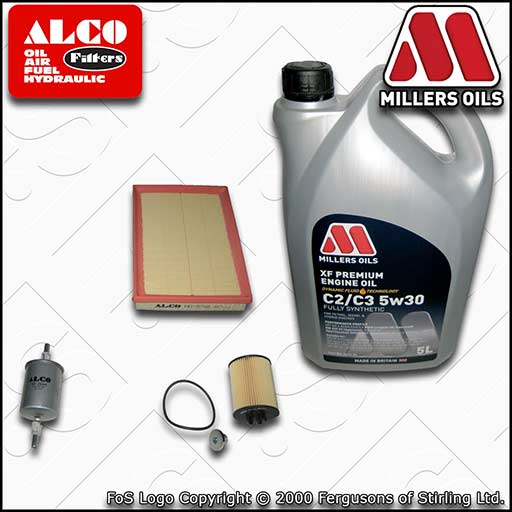 SERVICE KIT for VAUXHALL TIGRA 1.4 ->19MA9234 OIL AIR FUEL FILTER +OIL 2004-2007