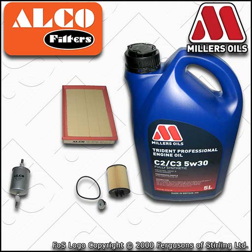 SERVICE KIT for VAUXHALL TIGRA 1.4 ->19MA9234 OIL AIR FUEL FILTER +OIL 2004-2007