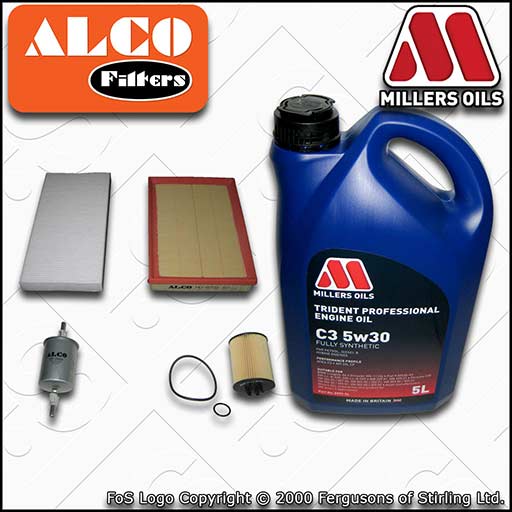 VAUXHALL CORSA C 1.0 TWINPORT OIL AIR FUEL CABIN FILTER SERVICE KIT +OIL (03-06)