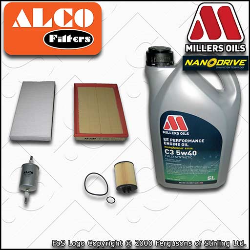 VAUXHALL CORSA C 1.0 TWINPORT OIL AIR FUEL CABIN FILTER SERVICE KIT +OIL (03-06)