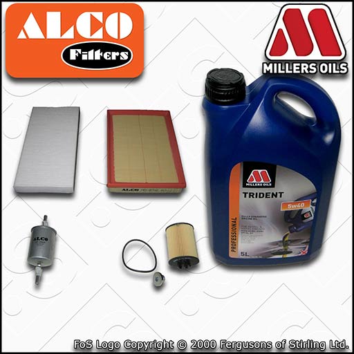 VAUXHALL/OPEL CORSA C 1.2 OIL AIR FUEL CABIN FILTER SERVICE KIT +OIL (2000-2006)