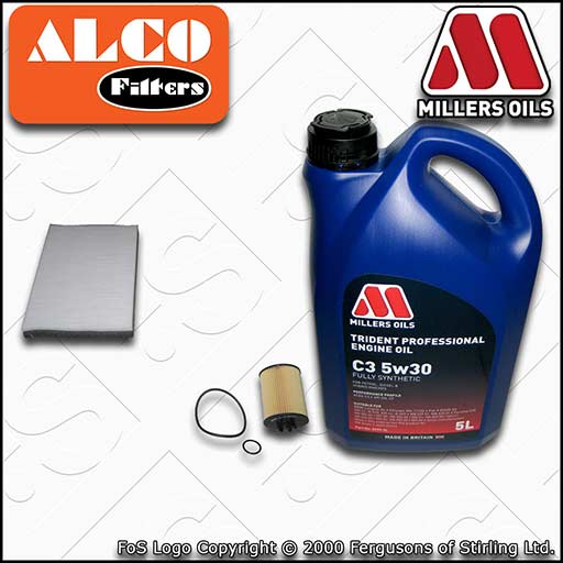 VAUXHALL/OPEL ASTRA H MK5 1.4 (->19MA9234) OIL CABIN FILTER SERVICE KIT +C3 OIL