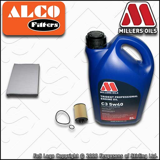 VAUXHALL/OPEL ASTRA H MK5 1.4 (->19MA9234) OIL CABIN FILTER SERVICE KIT +C3 OIL