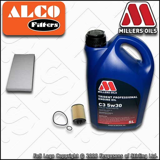 VAUXHALL/OPEL CORSA C 1.4 TWINPORT OIL CABIN FILTER SERVICE KIT +OIL (2003-2006)