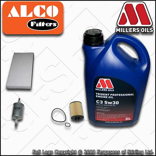 VAUXHALL CORSA C 1.0 TWINPORT OIL FUEL CABIN FILTER SERVICE KIT +OIL (2003-2006)