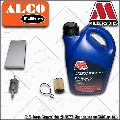 VAUXHALL CORSA C 1.4 TWINPORT OIL FUEL CABIN FILTER SERVICE KIT +OIL (2003-2006)