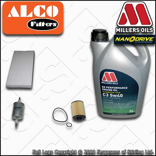 VAUXHALL CORSA C 1.0 TWINPORT OIL FUEL CABIN FILTER SERVICE KIT +OIL (2003-2006)