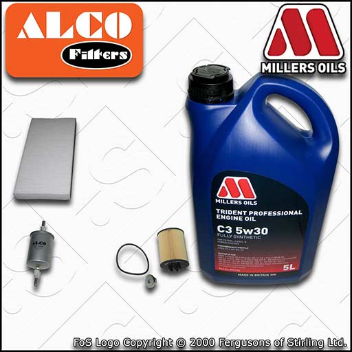 VAUXHALL CORSA C 1.2 TWINPORT OIL FUEL CABIN FILTER SERVICE KIT +OIL (2004-2006)