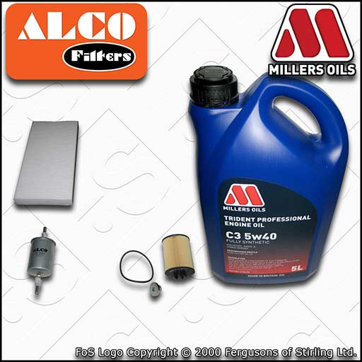 VAUXHALL CORSA C 1.2 TWINPORT OIL FUEL CABIN FILTER SERVICE KIT +OIL (2004-2006)