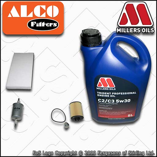 SERVICE KIT for VAUXHALL TIGRA 1.4 ->19MA9234 OIL FUEL CABIN FILTER +OIL (04-07)