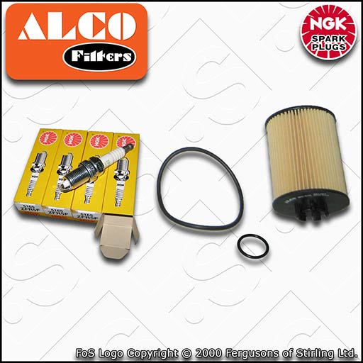 VAUXHALL/OPEL ASTRA H MK5 1.4 (->19MA9234) OIL FILTER SPARK PLUGS SERVICE KIT