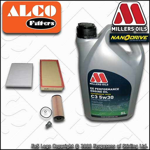 SERVICE KIT for VW NEW BEETLE 1.9 TDI OIL AIR CABIN FILTER +EE OIL (1998-2010)