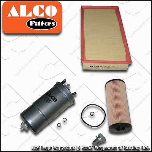 SERVICE KIT for VW NEW BEETLE 1.9 TDI ALCO OIL AIR FUEL FILTER (1998-2010)