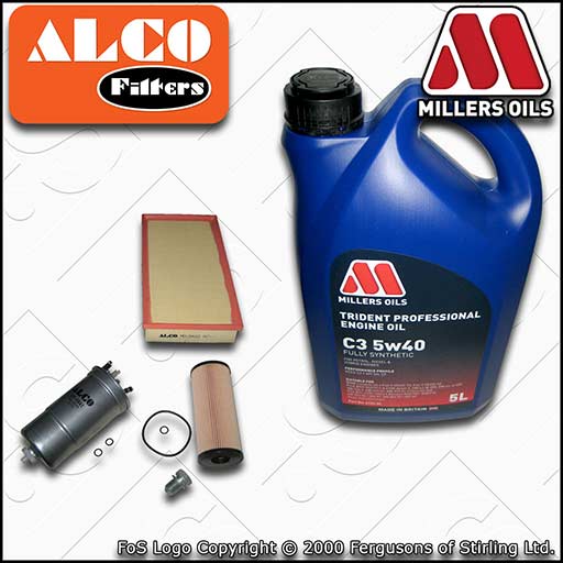 SERVICE KIT for VW GOLF MK4 1J SDI TDI OIL AIR FUEL FILTERS with C3 5w40 OIL