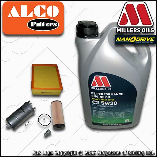 SERVICE KIT for AUDI A4 1.9 TDI AVB AVF AWX BKE BRB OIL AIR FUEL FILTERS +OIL