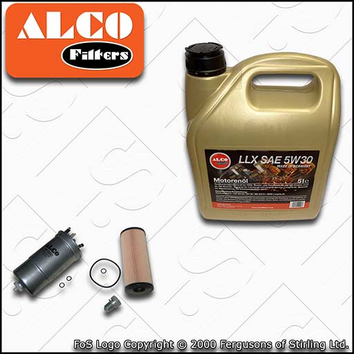 SERVICE KIT for SKODA OCTAVIA 1U 1.9 SDI TDI ALCO OIL FUEL FILTER +OIL 1998-2010