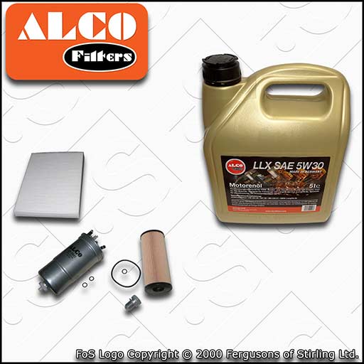 SERVICE KIT for AUDI A4 (B7) 2.0 TDI 8V BPW BRC OIL FUEL CABIN FILTER +OIL 04-08