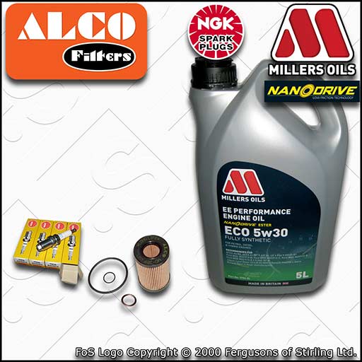 SERVICE KIT for RENAULT CLIO MK2 1.2 8V OIL FILTER PLUGS +EE 5w30 OIL 2000-2003