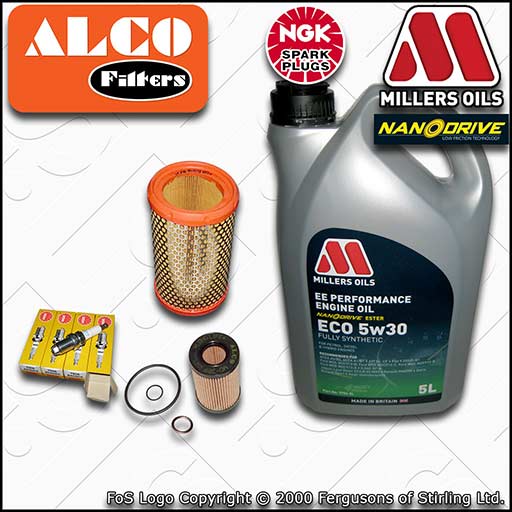 SERVICE KIT for RENAULT CLIO MK2 1.2 8V OIL AIR FILTERS PLUGS +OIL (2000-2003)