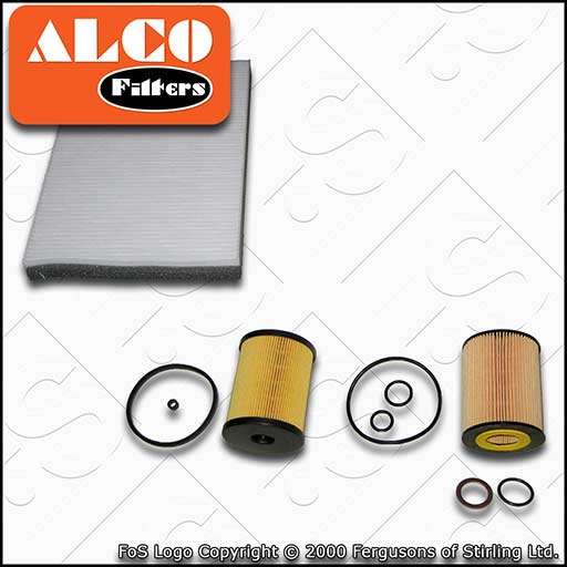 SERVICE KIT for VAUXHALL/OPEL ASTRA H 1.7 CDTI OIL FUEL CABIN FILTER (2004-2009)