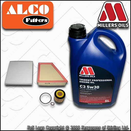 SERVICE KIT for VW FOX 1.2 OIL AIR CABIN FILTERS +C3 OIL (2005-2011)