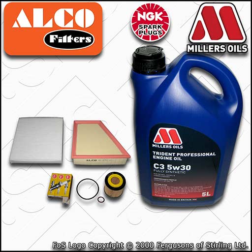 SERVICE KIT for VW FOX 1.2 OIL AIR CABIN FILTER PLUGS +OIL (2007-2011)