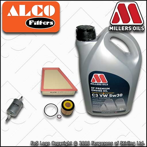 SERVICE KIT for VW FOX 1.2 OIL AIR FUEL FILTERS +XF C3 APPROVED OIL (2005-2011)