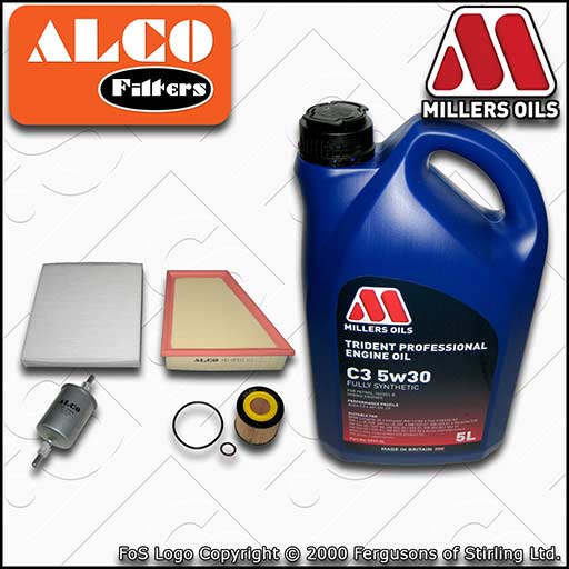SERVICE KIT for VW FOX 1.2 OIL AIR FUEL CABIN FILTERS +C3 OIL (2005-2011)