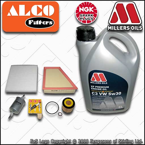 SERVICE KIT for VW FOX 1.2 BMD OIL AIR FUEL CABIN FILTERS PLUGS +OIL (2005-2011)