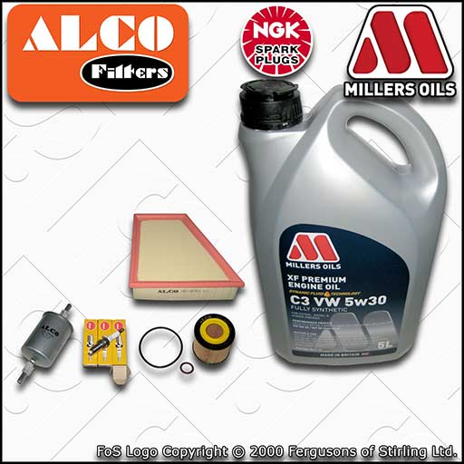 SERVICE KIT for VW FOX 1.2 BMD OIL AIR FUEL FILTERS PLUGS +XF OIL (2005-2011)