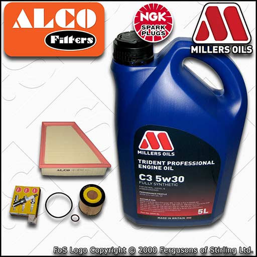 SERVICE KIT for VW FOX 1.2 OIL AIR FILTERS PLUGS +C3 OIL (2007-2011)