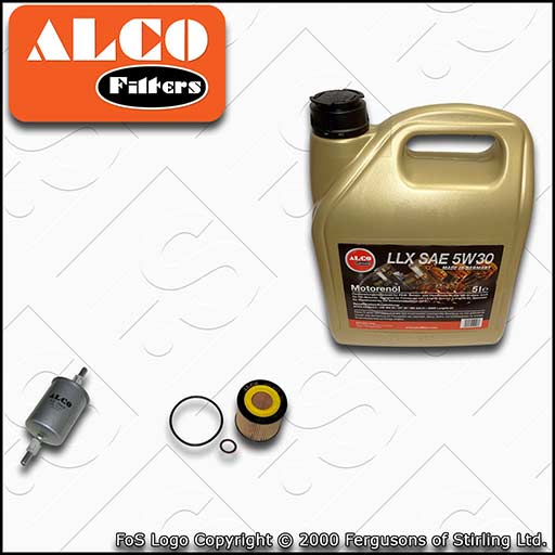 SERVICE KIT for VW FOX 1.2 ALCO OIL FUEL FILTERS +C3 OIL (2005-2011)