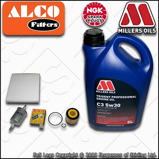 SERVICE KIT for VW FOX 1.2 OIL FUEL CABIN FILTERS PLUGS +OIL 2007-2011