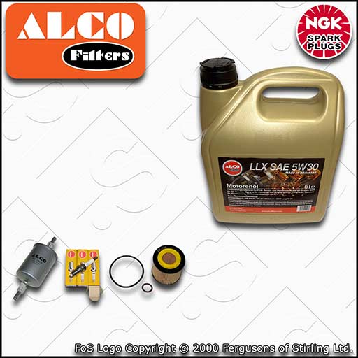 SERVICE KIT for VW FOX 1.2 BMD ALCO OIL FUEL FILTERS PLUGS +C3 OIL (2005-2007)