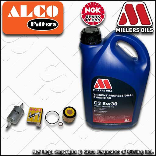 SERVICE KIT for VW FOX 1.2 OIL FUEL FILTERS PLUGS +C3 OIL (2007-2011)