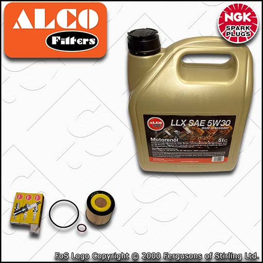 SERVICE KIT for VW FOX 1.2 ALCO OIL FILTER PLUGS +C3 OIL (2007-2011)