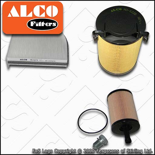 SERVICE KIT for VW CADDY 2K 2.0 SDI ALCO OIL AIR CABIN FILTERS (2004-2010)