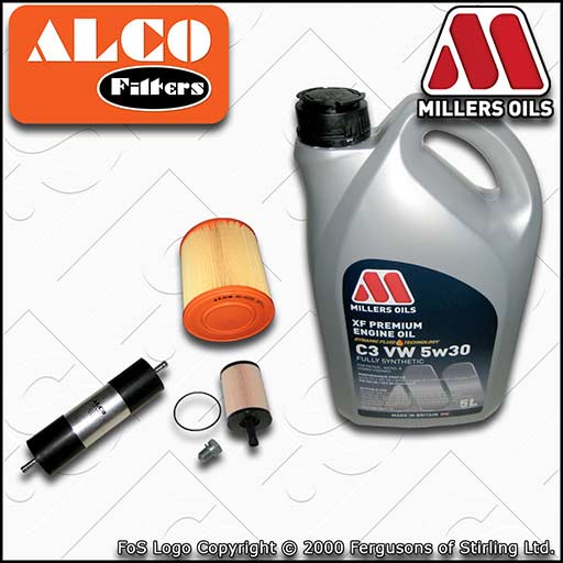 SERVICE KIT for AUDI A6 (C6) 2.0 TDI CAGB CAHA OIL AIR FUEL FILTERS +OIL (08-11)