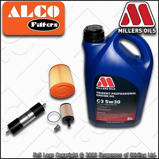 SERVICE KIT for AUDI A6 (C6) 2.0 TDI CAGB CAHA OIL AIR FUEL FILTERS +OIL (08-11)