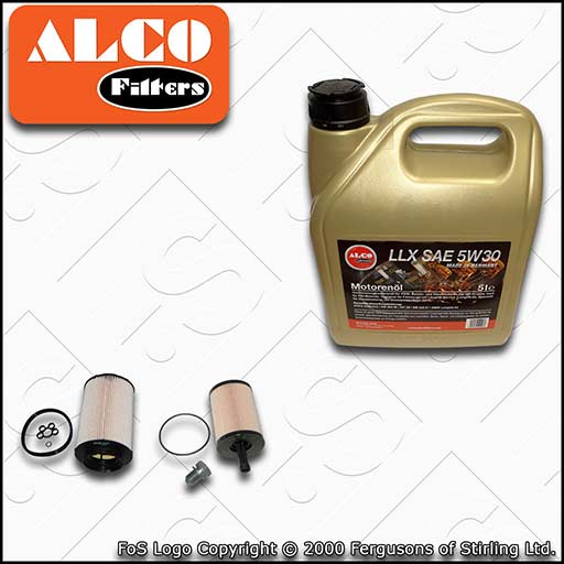 SERVICE KIT for VW CADDY 2K 1.9 TDI ALCO OIL FUEL FILTERS with OIL (2004-2006)