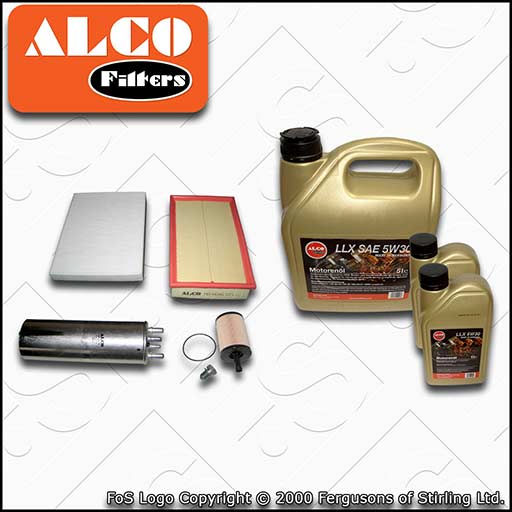 SERVICE KIT for VW TRANSPORTER T5 1.9 TDI OIL AIR FUEL CABIN FILTER +OIL (03-09)