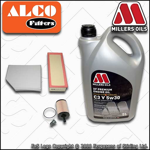 SERVICE KIT for AUDI A5 8T 2.0 TDI OIL AIR CABIN FILTERS +XF OIL (2009-2012)