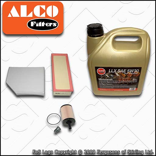 SERVICE KIT AUDI Q5 2.0 TDI CA* OIL AIR CABIN FILTERS +C3 5w30 OIL (2008-2010)