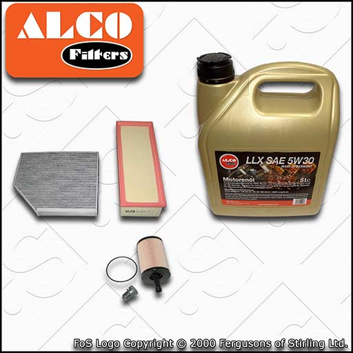 SERVICE KIT AUDI Q5 2.0 TDI CA* OIL AIR CABIN FILTERS +C3 5w30 OIL (2008-2010)