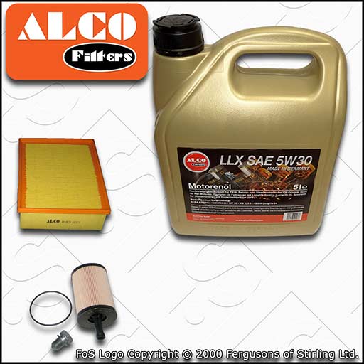 SERVICE KIT for AUDI A4 (B7) 2.0 TDI 16V ALCO OIL AIR FILTERS +OIL (2004-2008)