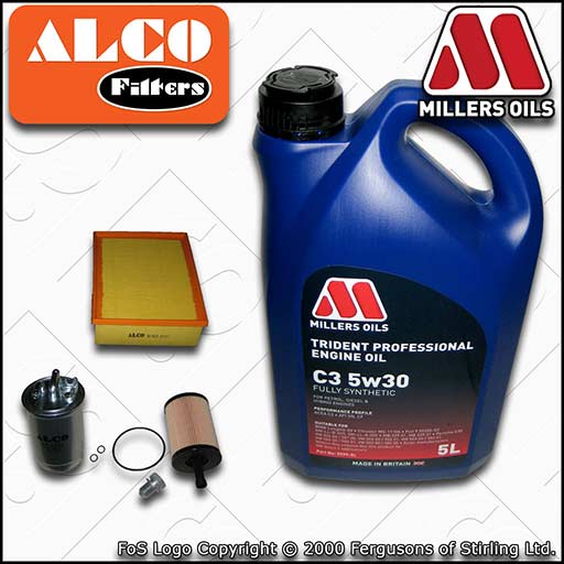 SERVICE KIT for AUDI A4 (B7) 2.0 TDI 16V OIL AIR FUEL FILTERS +OIL (2004-2008)