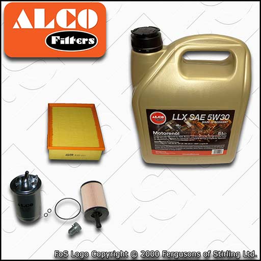 SERVICE KIT for AUDI A4 (B7) 2.0 TDI 16V OIL AIR FUEL FILTERS +OIL (2004-2008)