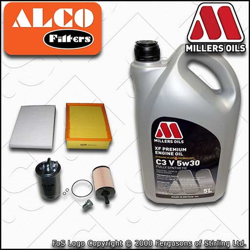 SERVICE KIT for AUDI A4 (B7) 2.0 TDI 16V OIL AIR FUEL CABIN FILTERS +OIL (04-08)