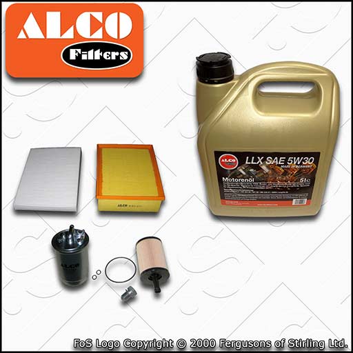 SERVICE KIT for AUDI A4 (B7) 2.0 TDI 16V OIL AIR FUEL CABIN FILTERS +OIL (04-08)