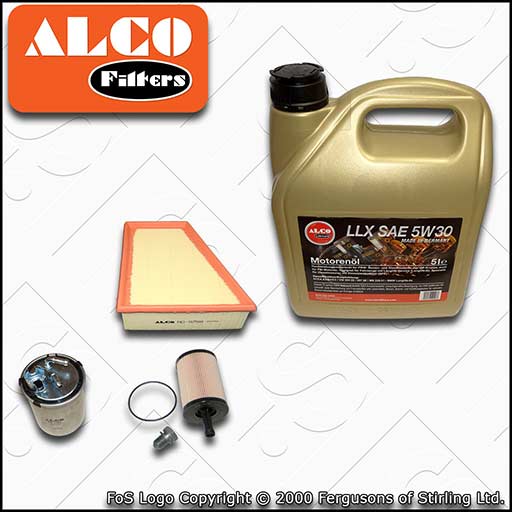 SERVICE KIT for VW POLO 9N 1.9 TDI ALCO OIL AIR FUEL FILTERS +C3 OIL (2005-2009)